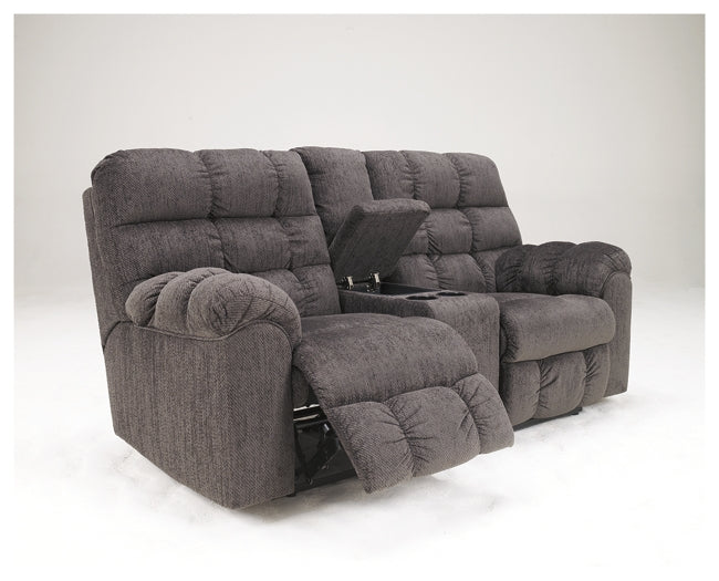 Acieona DBL Rec Loveseat w/Console