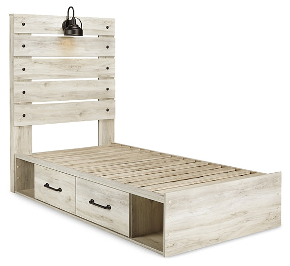 Cambeck  Panel Bed With 2 Storage Drawers