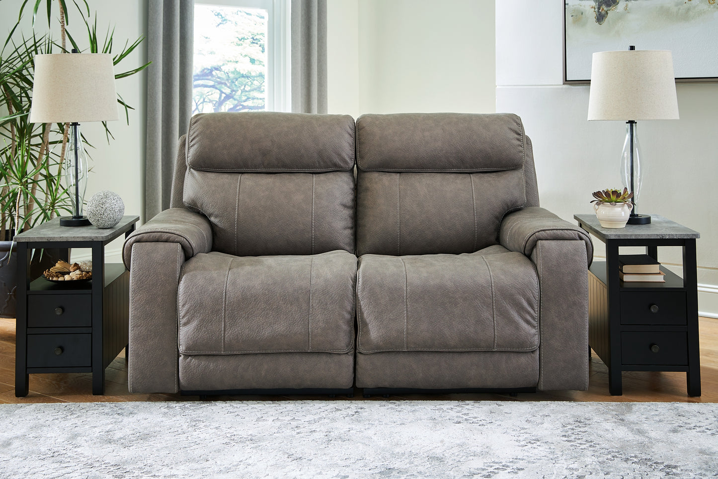 Starbot 2-Piece Power Reclining Sectional Loveseat