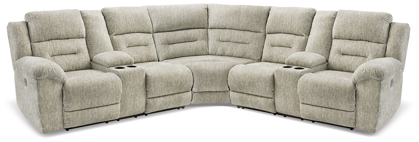 Family Den 3-Piece Power Reclining Sectional