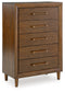 Lyncott Queen Upholstered Bed with Mirrored Dresser, Chest and 2 Nightstands