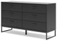 Socalle Queen Panel Platform Bed with Dresser and Chest