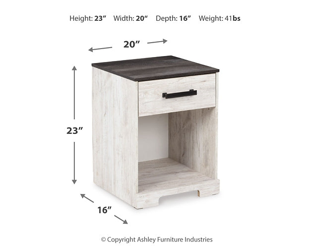 Shawburn Full Panel Headboard with Dresser and 2 Nightstands