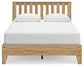 Bermacy Queen Platform Panel Bed with Dresser and 2 Nightstands