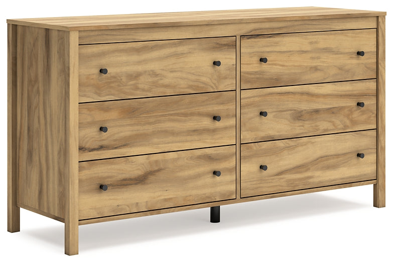 Bermacy Queen Platform Panel Bed with Dresser and Chest