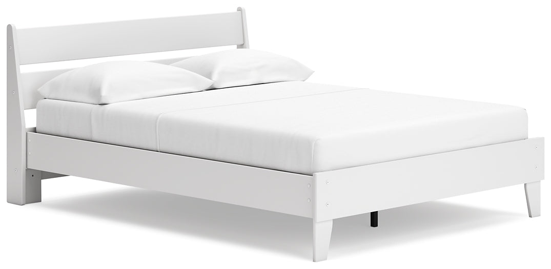 Socalle Queen Panel Platform Bed with Dresser