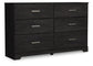 Belachime Twin Panel Bed with Dresser and 2 Nightstands