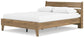 Deanlow Queen Platform Panel Bed with 2 Nightstands