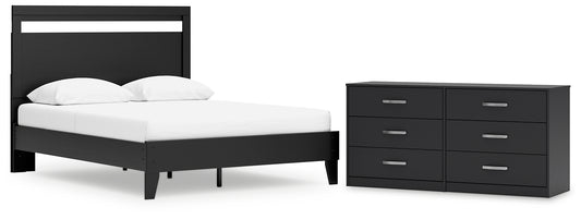 Finch Queen Panel Platform Bed with Dresser