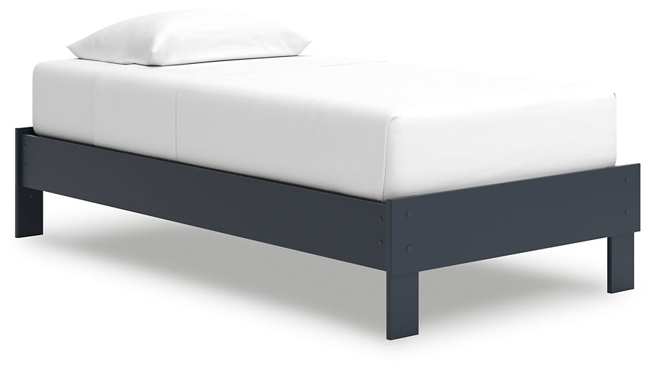 Simmenfort Twin Platform Bed with Nightstand