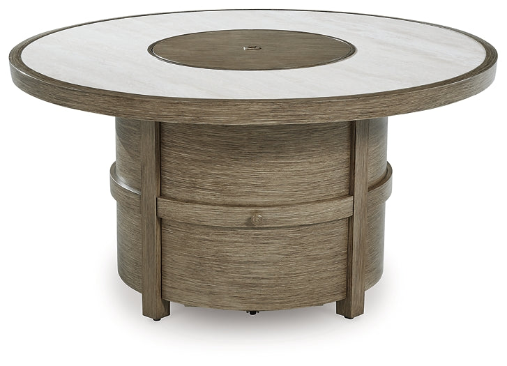 Rainier Ranch Round Fire Pit Table