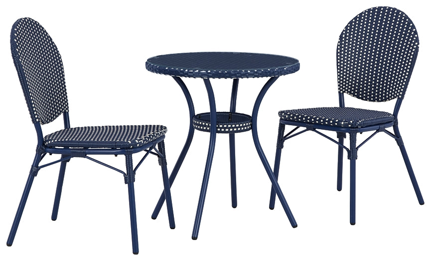 Odyssey Blue Chairs w/Table Set (3/CN)