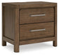 Cabalynn California King Panel Bed with Storage with Mirrored Dresser, Chest and Nightstand